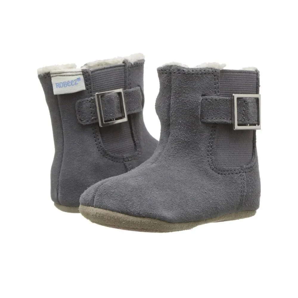 NEW Robeez Baby 9-12 Months Gwen Suede Boots Shoes